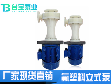 PVDF耐高温氟塑料立式泵,耐高温立式泵价格型号-台宝泵业